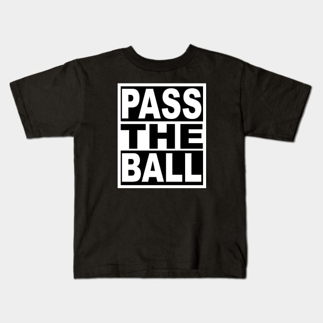 Pass the Ball Kids T-Shirt by flimflamsam